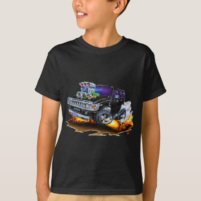 Camiseta Caminhão preto de Hummer H2 (Frente)