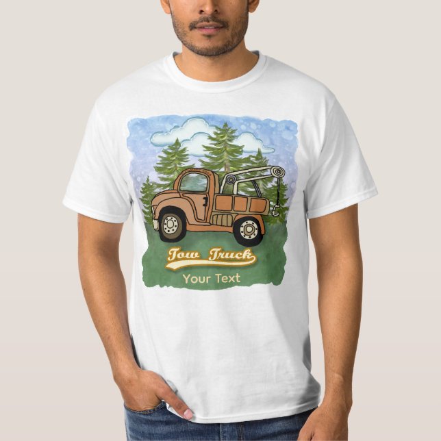 Camiseta Caminhão Reboque Antigo Clássico (Frente)