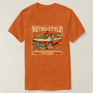 Camiseta Caminhão Retrô Estilo Vintage Clássico