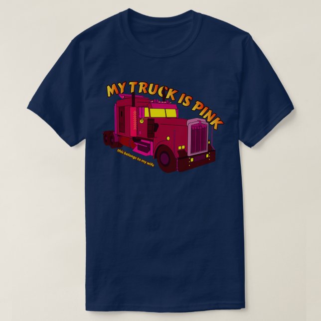 Camiseta Caminhão Rosa (Frente do Design)