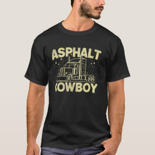 Camiseta Caminhão semi-reboque Asphalt Cowboy