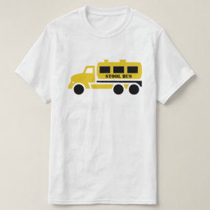 Camiseta Caminhão Séptico Engraçado de Ônibus