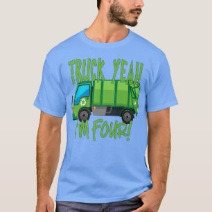 Camiseta Caminhão Sim, sou Quatro Caminhão de Lixo para o N