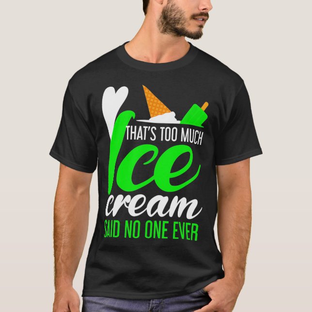 Camiseta Caminhão sorvete Engraçado Demais Sorvetes (Frente)