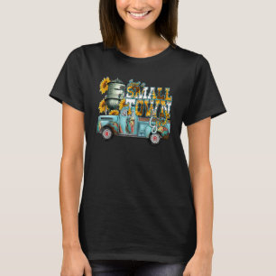 Camiseta Caminhão Sunflower Leopardo Apenas Pequena Cidade