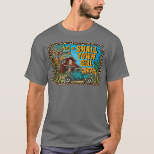 Camiseta Caminhão Sunflower Leopardo Apenas Pequena Cidade