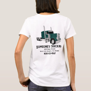 Camiseta Caminhão Verde Semi-Reboque