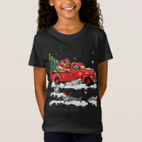 Caminhão Vermelho Ancorado Feliz Natal X-mas Feio