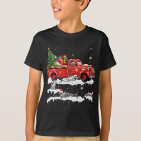 Caminhão Vermelho Ancorado Feliz Natal X-mas Feio
