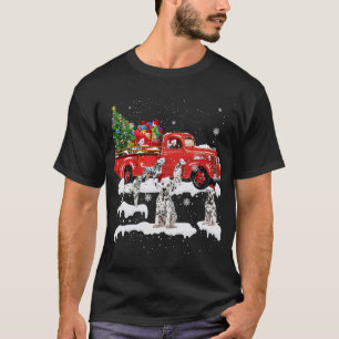 Camiseta Caminhão Vermelho, Caminhão Vermelho, Feliz Natal,