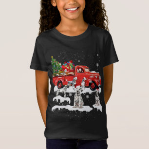 Camiseta Caminhão Vermelho, Caminhão Vermelho, Feliz Natal,
