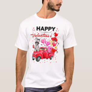 Camiseta Caminhão Vermelho Cinto Lhasa Apso Dia de os namo