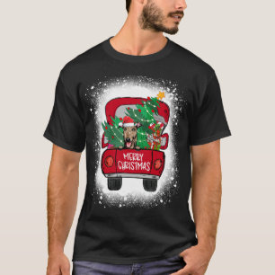 Camiseta Caminhão Vermelho e Bonito Greyhound Feliz Natal S