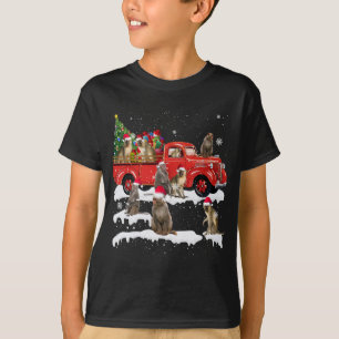 Camiseta Caminhão Vermelho Monkey Feliz Natal X-mas Feio
