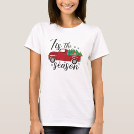 Camiseta Caminhão vermelho Natal
