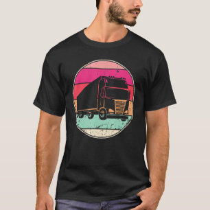 Camiseta Caminhão-Vintage Caminhão-Vintage Caminhão-Silhuet
