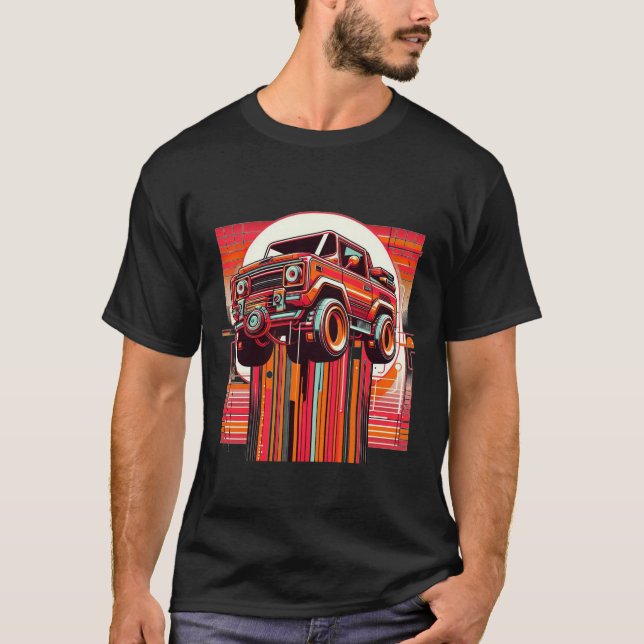 Camiseta Caminhão voador futurista (Frente)