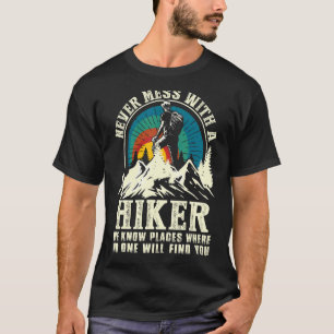 Camiseta Caminhar Ao Ar Exterior Nunca Mete Com Um Hiker
