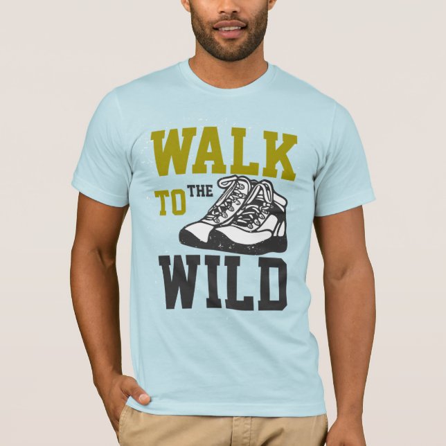 Camiseta Caminhar até a natureza (Frente)