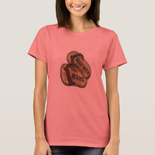 Camiseta caminhar com jesus
