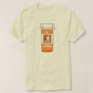 Camiseta Caminhar com raquetes de neve é minha droga