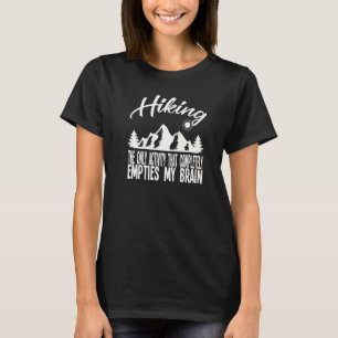 Camiseta Caminhar completamente esvazia meu cérebro caminha