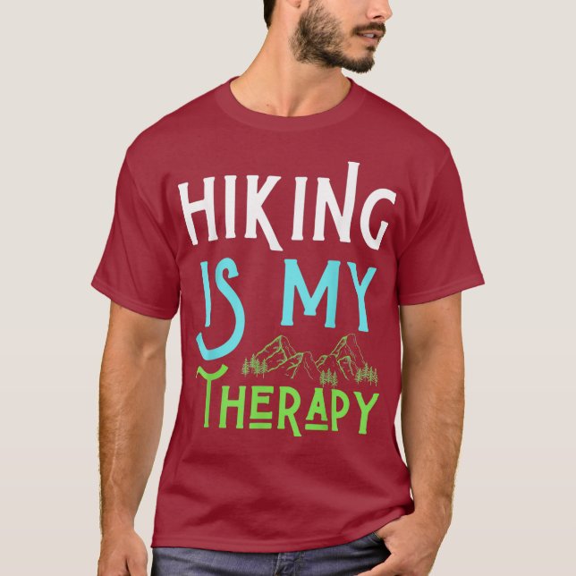 Camiseta Caminhar É A Minha Terapia Que Adoro Perseguir Hom (Frente)