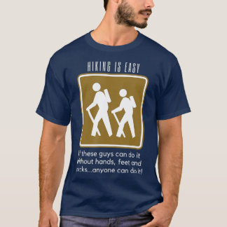 Camiseta Caminhar é fácil e engraçado