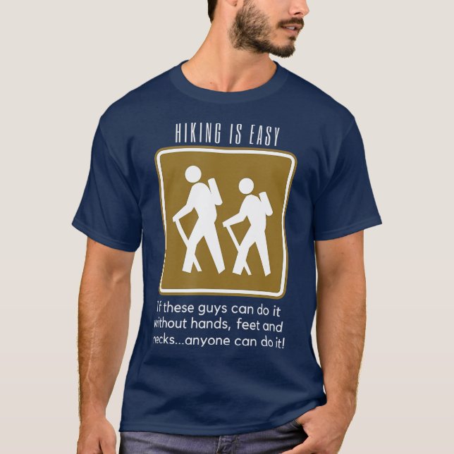 Camiseta Caminhar é fácil e engraçado (Frente)