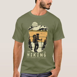 Camiseta Caminhar é mais barato que terapia