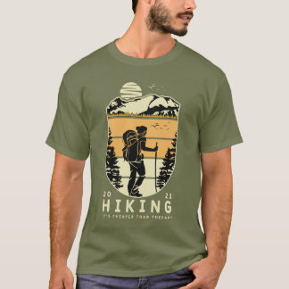 Camiseta Caminhar é mais barato que terapia