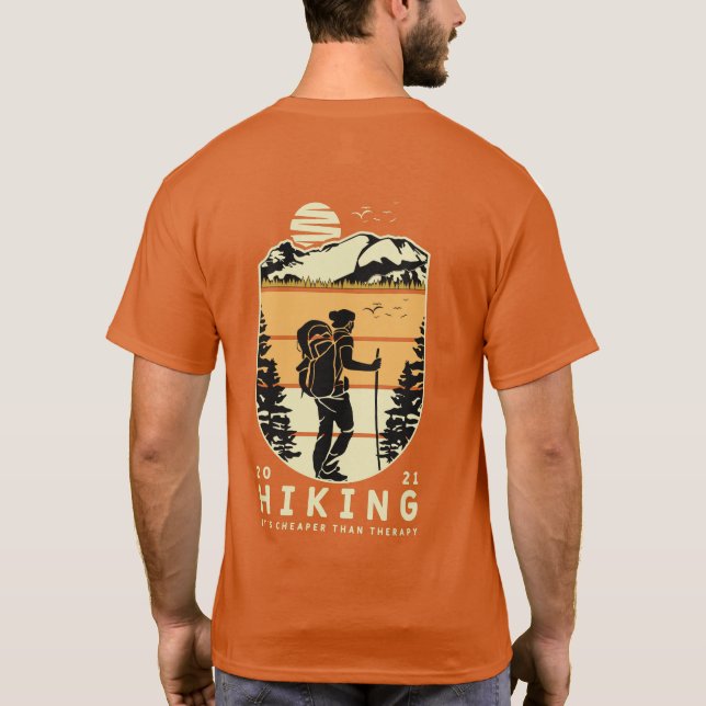 Camiseta Caminhar É Mais Barato Que Terapia (Verso)