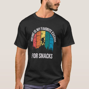 Camiseta Caminhar é Minha Desculpa Favorita Para Lanches En