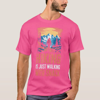 Camiseta Caminhar É Só Caminhar Com Cachorros. Humor de Cam