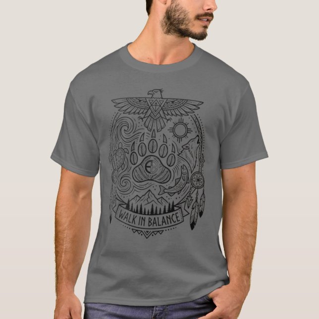 Camiseta Caminhar em Equilíbrio (Frente)