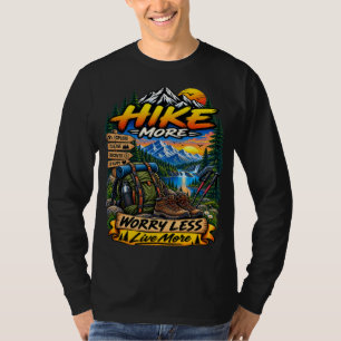 Camiseta Caminhar Mais Preocupar Menos Camiseta, Caminhada