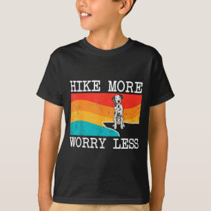 Camiseta Caminhar mais se preocupar menos dálmata gráfico c