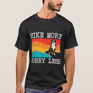 Camiseta Caminhar mais se preocupar menos gráfico de cão de