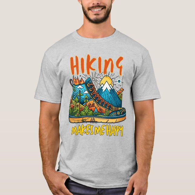 Camiseta Caminhar me faz feliz (Frente)