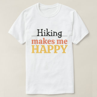 Camiseta Caminhar Me Faz Feliz Citação Vibrante Moderna Nat