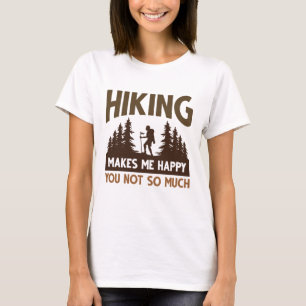 Camiseta Caminhar Me Faz Feliz Você Não Tanto