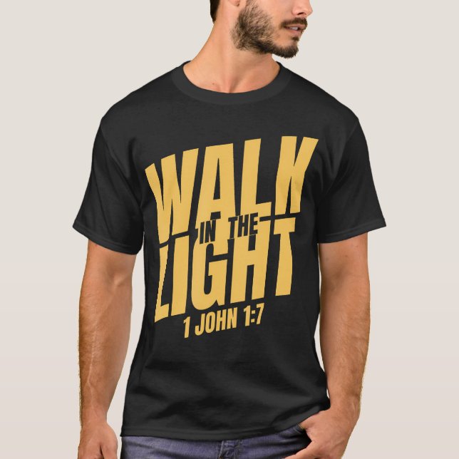 Camiseta Caminhar Na Luz Fé (Frente)