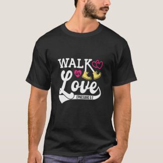 Camiseta Caminhar no Amor, Mulheres e Juventude
