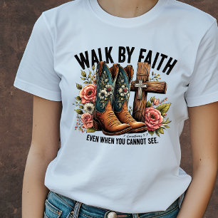 Camiseta Caminhar pela fé cristã