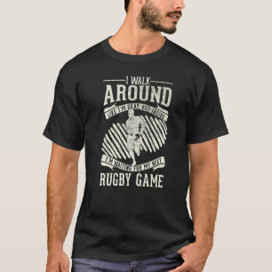 Camiseta Caminhar Por Okay Esperando Próximo Jogo Rugby