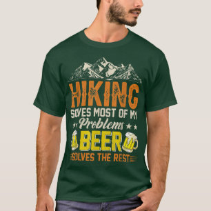 Camiseta Caminhar Resolve Problemas, Cerveja Resolve o Fund