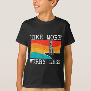 Camiseta Caminhe mais preocupe menos dane gráfico azul merl