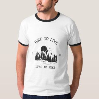 Camiseta Caminhe para Viver ao Vivo para Caminhar de Hike