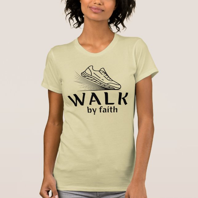 Camiseta CAMINHE pela Fé  (Frente)