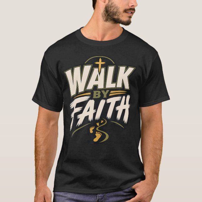 Camiseta Caminhe Pela Fé Cristã (Frente)